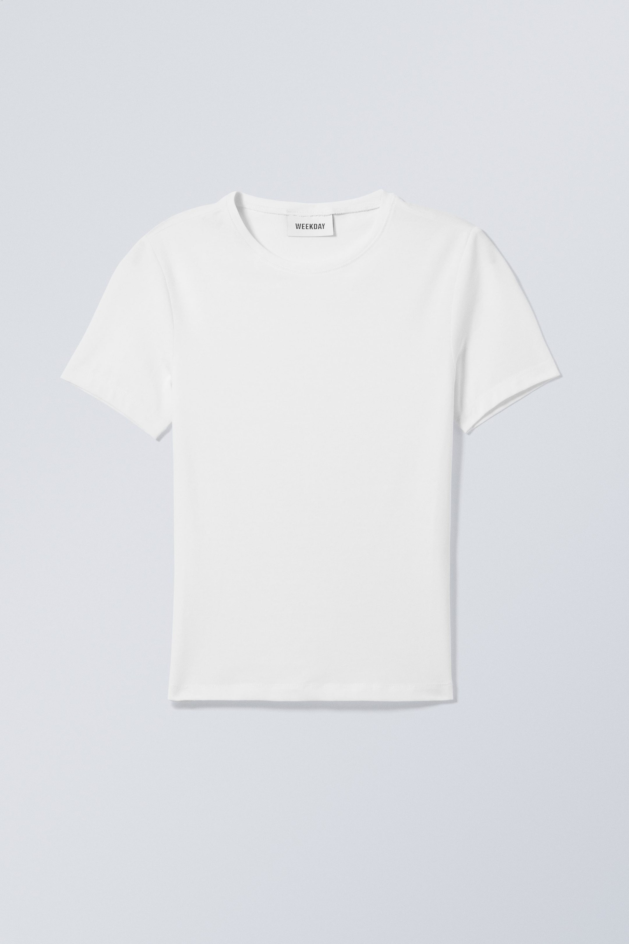 #FFFFFF - Slim Fitted T-shirt