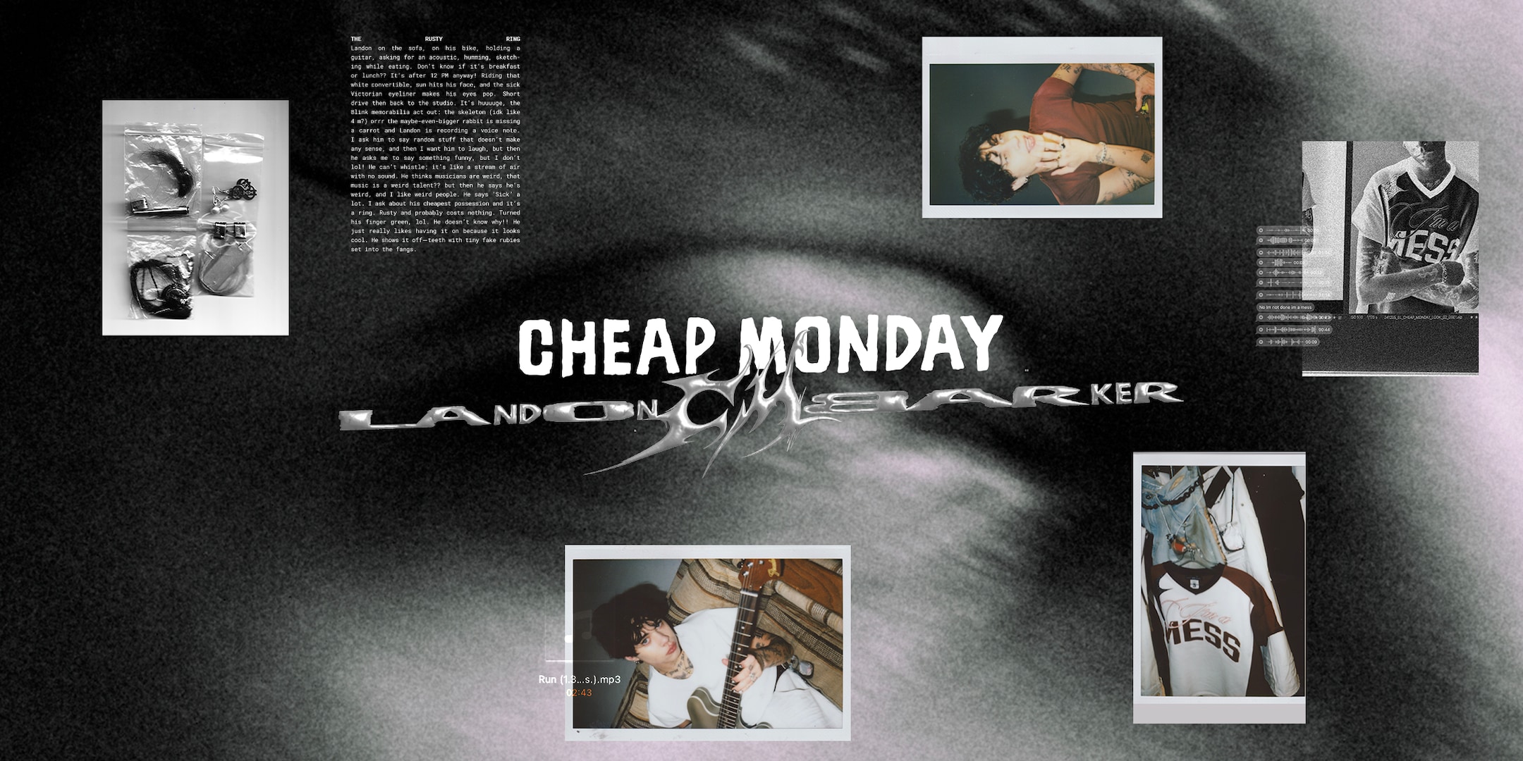 Landon Barker x Cheap Monday collab image
