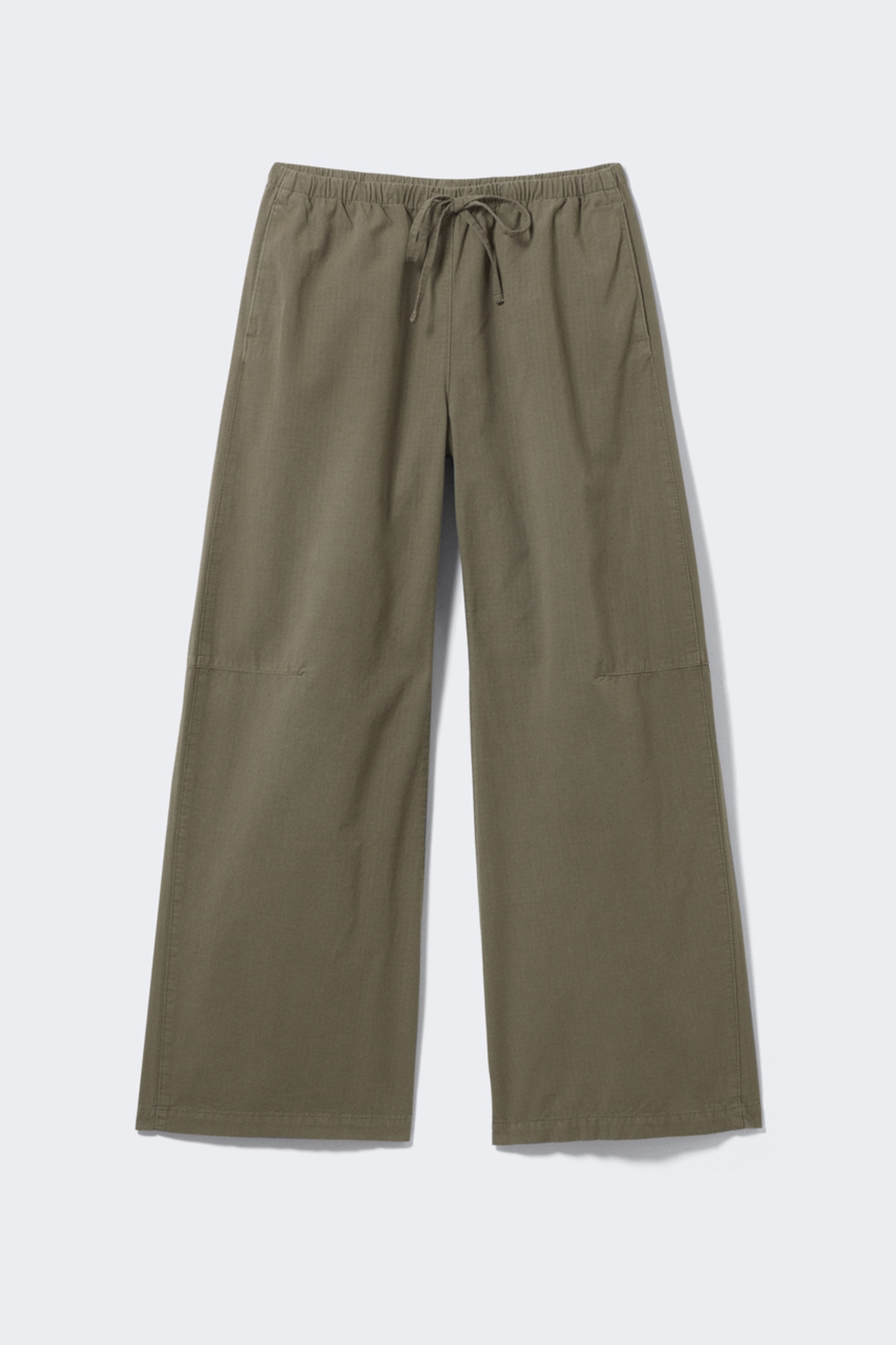 #58534F - Loose Fit Washed Ripstop Trousers